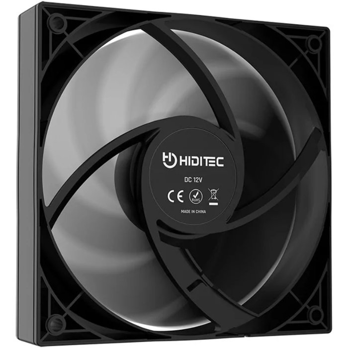 Hiditec F10 PWM Ventilador de 12 cm Negro